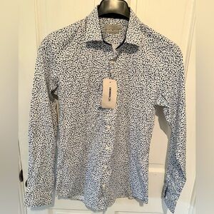 LC Waikiki Men's White and Blue Casual Shirt